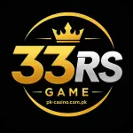 33RS Game logo with a black background and gold-themed design.