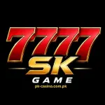 7777SK Game logo with black background and modern gaming style