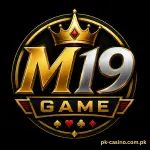M19 Game logo with a modern gaming design
