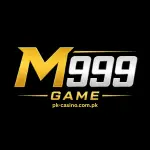 M999 Game logo with stylish text on a black background