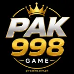 PAK998 Game logo with gold and silver text on a black background.