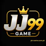 JJ99 Game logo with a simple black background